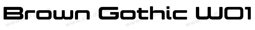 Brown Gothic W01 Ext字体转换